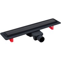 Душевой лоток Berges Optim Line Black 500 095505 с Черной матовой решеткой / под плитку