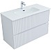 Тумба под раковину Aquanet Джейн 100 313288 подвесная Белая матовая