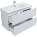 Тумба под раковину Aquanet Джейн 100 313288 подвесная Белая матовая