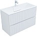 Тумба под раковину Aquanet Джейн 100 313288 подвесная Белая матовая