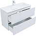 Тумба под раковину Aquanet Джейн 100 313288 подвесная Белая матовая