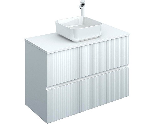 Тумба под раковину Aquanet Джейн 100 313288 подвесная Белая матовая