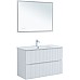 Тумба под раковину Aquanet Джейн 100 313288 подвесная Белая матовая