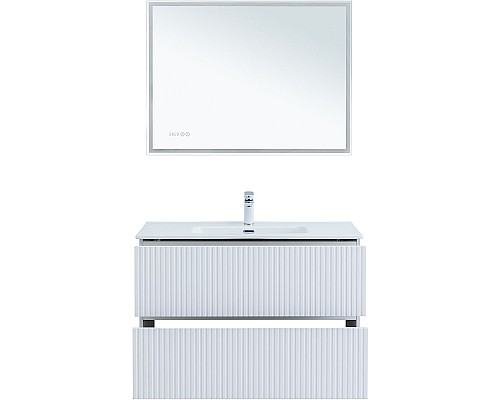 Тумба под раковину Aquanet Джейн 100 313288 подвесная Белая матовая