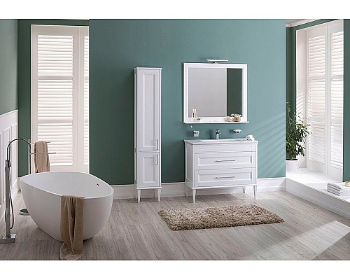 Шкаф пенал Aquanet Бостон 36 L 209680 Белый матовый