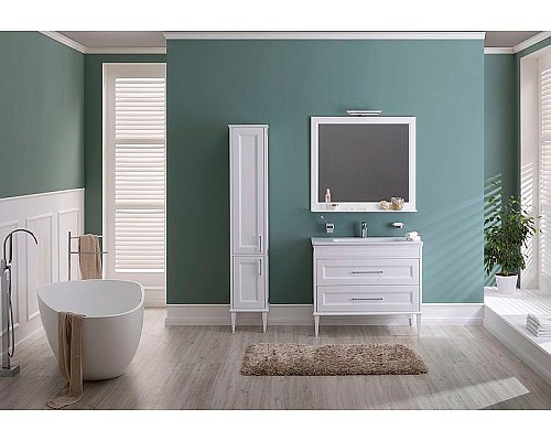 Шкаф пенал Aquanet Бостон 36 L 209680 Белый матовый