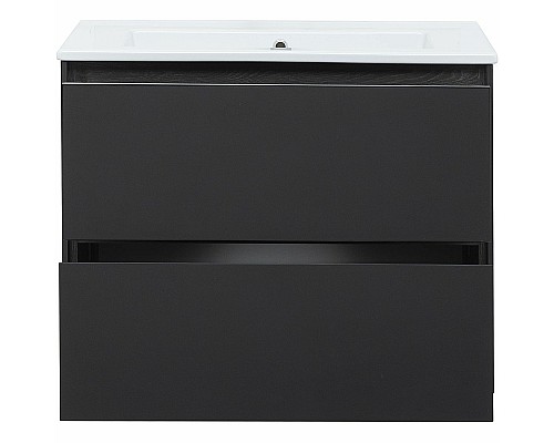 Тумба под раковину Aquanet Милан 85 316703 подвесная Черный глянец