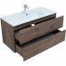 Тумба под раковину Aquanet Алвита New 100 334188 подвесная Дуб веллингтон табак