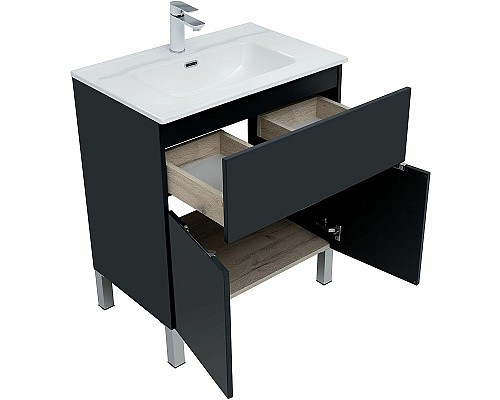 Тумба под раковину Aquanet Алвита New 70 303900 Антрацит