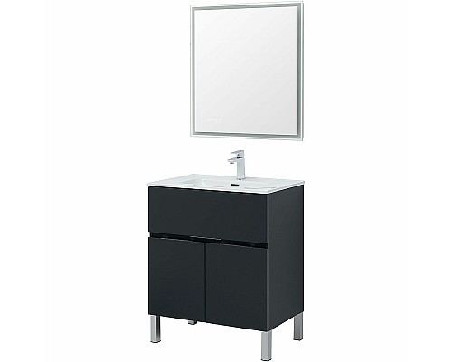 Тумба под раковину Aquanet Алвита New 70 303900 Антрацит