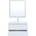 Комплект мебели для ванной Aquanet Беркли 80 306360 подвесной Белый глянец