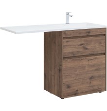 Тумба с раковиной Aquanet Токио 130 R 335590 Дуб веллингтон