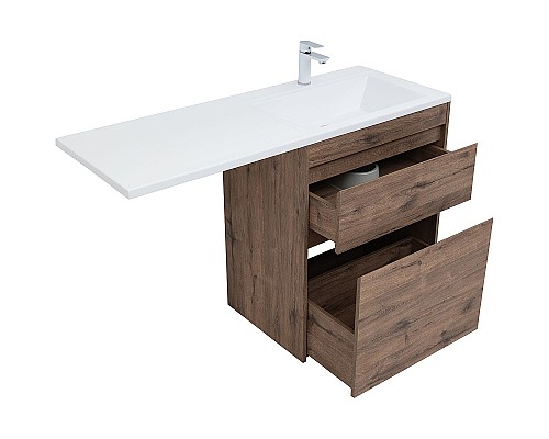 Тумба с раковиной Aquanet Токио 130 R 335590 Дуб веллингтон