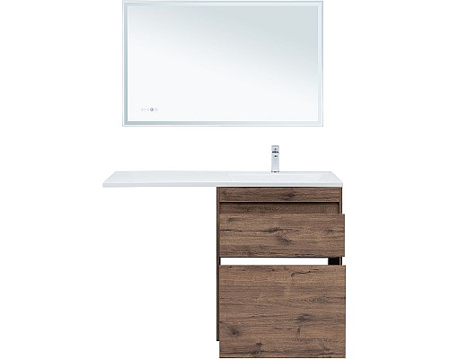 Тумба с раковиной Aquanet Токио 130 R 335590 Дуб веллингтон