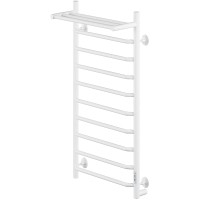Электрический полотенцесушитель Comfysan Scola EC-10 100x40 с полкой Белый матовый