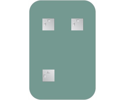 Зеркало Evoform Primary 60х40 BY 0125 со шлифованной кромкой