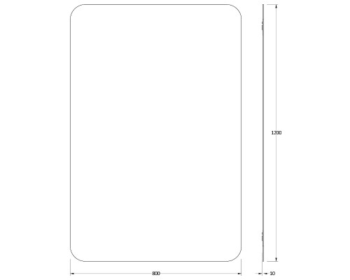 Зеркало Evoform Primary 120х80 BY 0132 со шлифованной кромкой