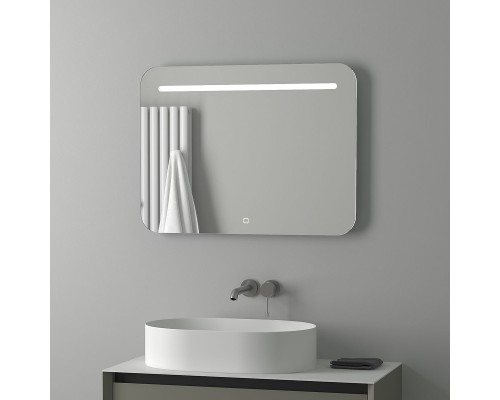 Зеркало Evoform Ledline 60x80 с подсветкой 6.5 W - сенсорный выключатель