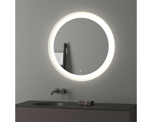 Зеркало Evoform Ledshine d80 с подсветкой 19.5 W - сенсорный выключатель - нейтральный белый свет