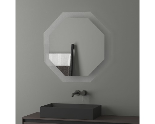Зеркало Evoform Ledshine 80x80 с подсветкой 25.5 W - без выключателя - нейтральный белый свет