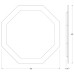 Зеркало Evoform Ledshine 80x80 с подсветкой 25.5 W - без выключателя - нейтральный белый свет