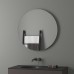 Зеркало Evoform Ledshine d80 с подсветкой 21 W - без выключателя - теплый белый свет