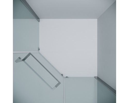 Душевой уголок Grossman Pragma 90х90 302.K33.03.9090.10.00 профиль Хром стекло прозрачное