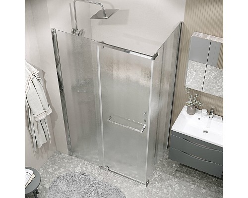 Душевая стенка Grossman Pragma 80 200.K33.03.80.10.02 профиль Хром стекло шиншилла