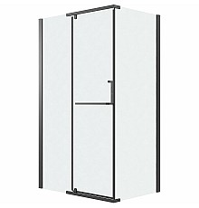 Душевой уголок Grossman Pragma 100х90 120.K33.03.1090.21.02 профиль Черный матовый стекло шиншилла