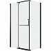 Душевой уголок Grossman Pragma 100х90 120.K33.03.1090.21.02 профиль Черный матовый стекло шиншилла