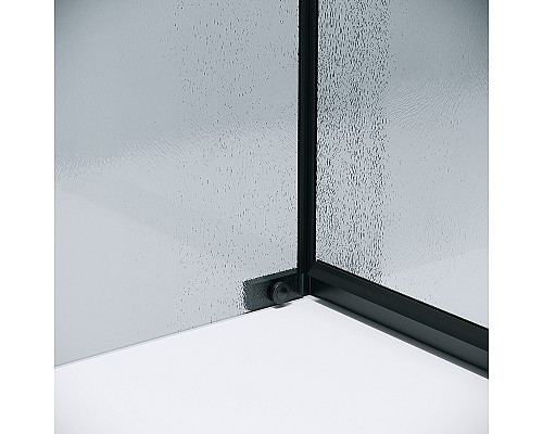 Душевой уголок Grossman Pragma 100х90 120.K33.03.1090.21.02 профиль Черный матовый стекло шиншилла