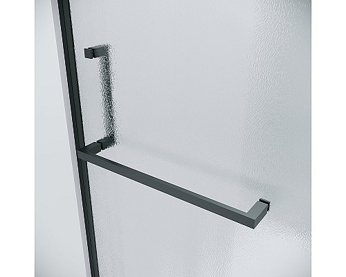 Душевой уголок Grossman Pragma 100х90 120.K33.03.1090.21.02 профиль Черный матовый стекло шиншилла