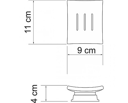 Стакан для зубных щеток WasserKRAFT Amper K-5428W Белый