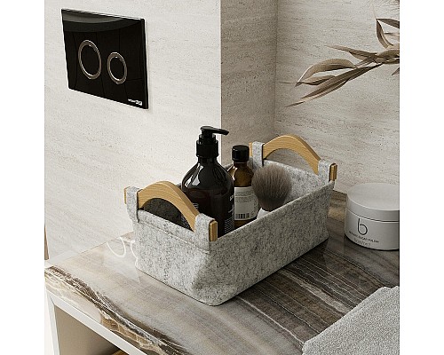 Корзина для аксессуаров WasserKRAFT Aula WB-110-S Серая