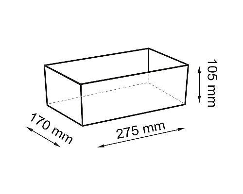 Корзина для аксессуаров WasserKRAFT Aula WB-110-S Серая