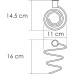 Держатель для фена WasserKRAFT Черный глянец