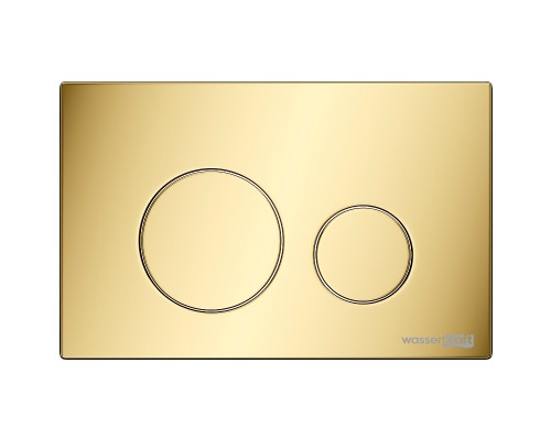 Смывной бачок WasserKRAFT Aller 10TLT.031.ME.PG02 для унитаза с клавишей смыва Золото