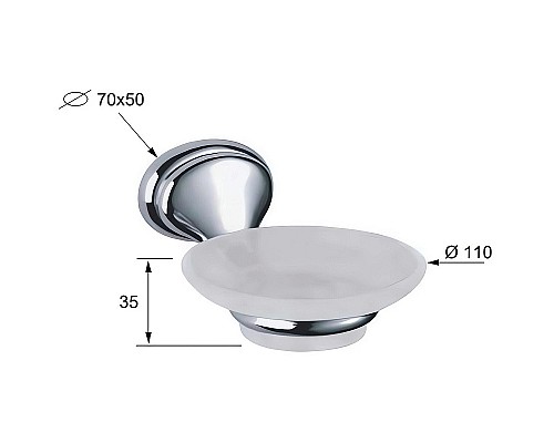 Мыльница Remer 900 NV10CR Хром