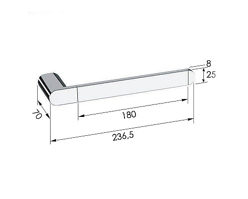 Полотенцедержатель Remer Lounge LN44BO Белый матовый