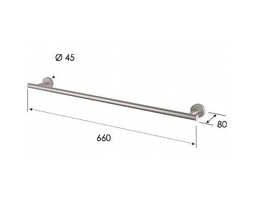 Полотенцедержатель Remer X-Style Inox SSXI30 Нержавеющая сталь