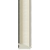 Зеркало Evoform Exclusive 84х54 с фацетом в багетной раме - Белая кожа с хромом 78 мм