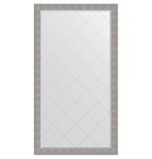 Зеркало Evoform Exclusive-G Floor 201х111 с гравировкой в багетной раме - Чеканка серебряная 90 мм