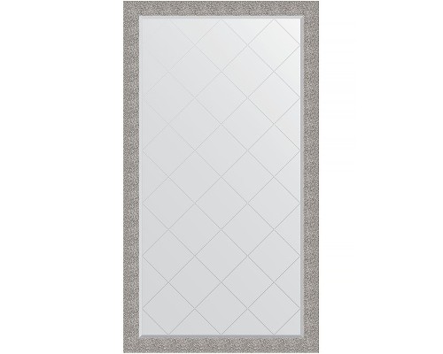 Зеркало Evoform Exclusive-G Floor 201х111 с гравировкой в багетной раме - Чеканка серебряная 90 мм