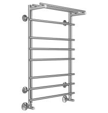 Водяной полотенцесушитель Terminus Ватра П8 500x800 4670078529503 с полкой Хром, нижнее подключение, G 1/2" ВР, с угловым соединением