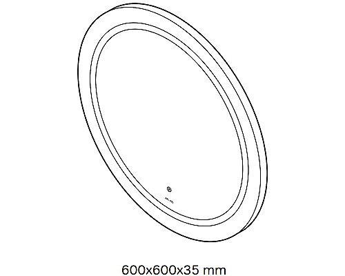 Зеркало AM.PM X-Joy 60 M85AMOX0601WG с подсветкой с ИК-сенсорным выключателем