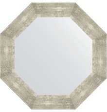 Зеркало Evoform Octagon 67х67 в багетной раме - Алюминий 90 мм