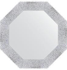 Зеркало Evoform Octagon 53х53 в багетной раме - Чеканка белая 70 мм