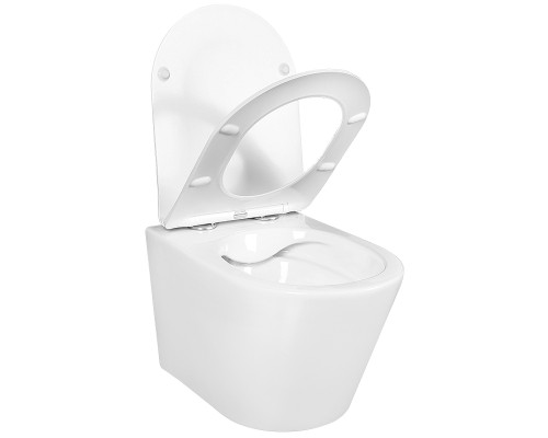 Комплект унитаза с инсталляцией Aquatek Set Aquatek Вега-1905-013 KK-1 с сиденьем Микролифт и Белой клавишей смыва