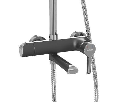 Душевая система Grossman Alba 500.K35.06.100/210 Хром Черная