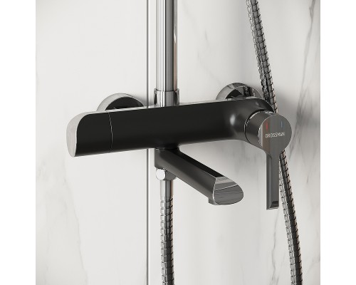 Душевая система Grossman Alba 500.K35.06.100/210 Хром Черная